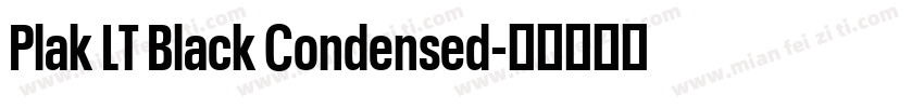 Plak LT Black Condensed字体转换
